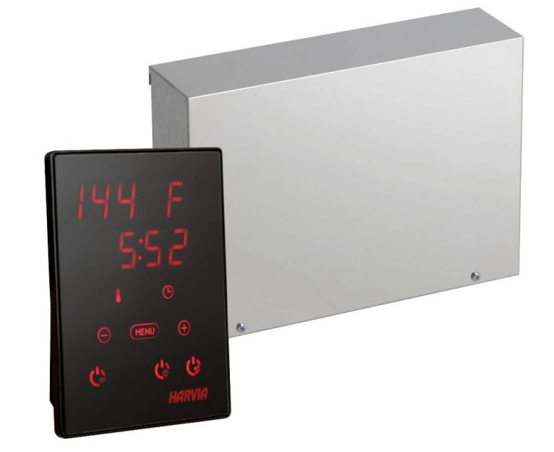 Harvia Xenio CX170 Digital Control for Harvia Sauna Heaters - black digital with red  lights