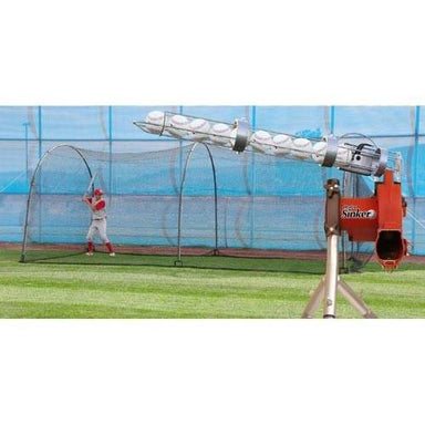 Heater Jr Pitching Machine & Xtender 24' Batting Cage