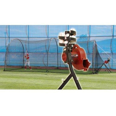 Heater Sports Base Hit With Ball Feeder & Xtender 24' Cage