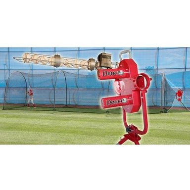 Heater Sports Deuce Pitching Machine & Xtender 36' Batting Cage