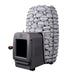 HUUM HIVE Heat Series 12kW Sauna Heater Package - metal basket filled with rocks and with built in stove