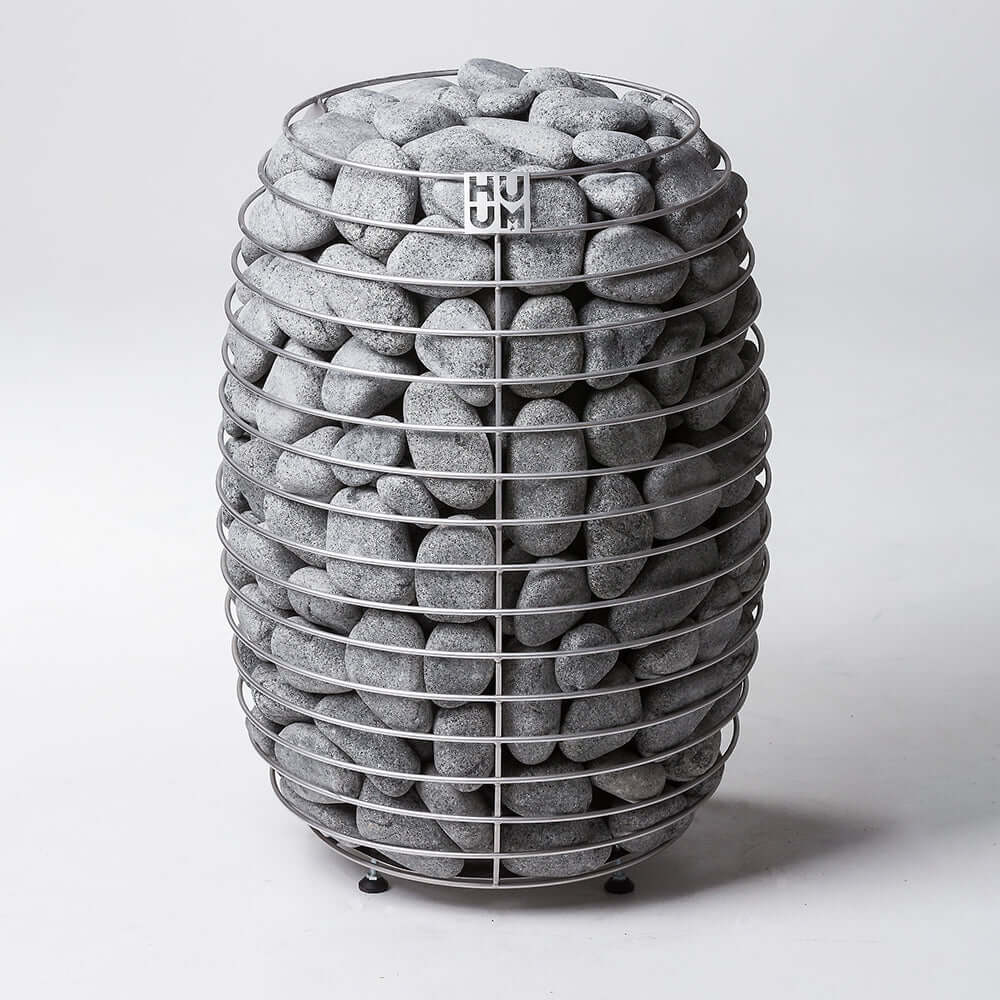 HUUM HIVE Series 18.0kW Sauna Heater Package - metal basket filled with rocks 