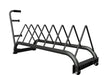 Horizontal Bumper Plate Rack - black metal rack