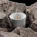 Hukka Sisukas Sauna Fountain and Essence Diffuser - in a middle of regular sauna stones