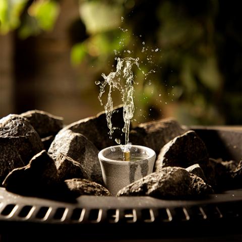 Hukka Sisukas Sauna Fountain and Essence Diffuser - Functioning sauna fountain