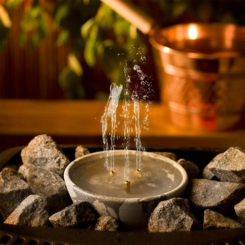 Hukka Saunamaestro Sauna Fountain and Essence Diffuser - With water