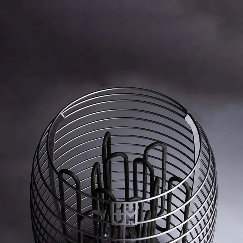HUUM HIVE 18 kW 240V Electric Sauna Heater - Top view of metal basket