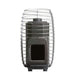 HUUM HIVE Heat LS 12 Wood Burning Sauna Stove - full front view of the metal silver heater