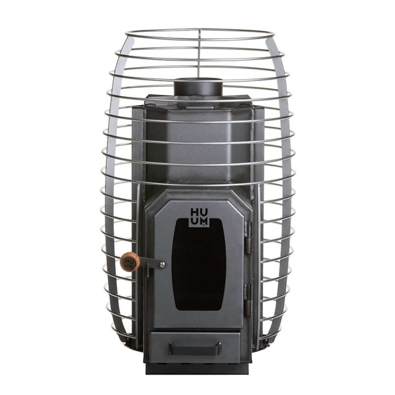 HUUM HIVE Wood 13 Wood Burning Sauna Stove - metal basket with built-in stove and heater inside