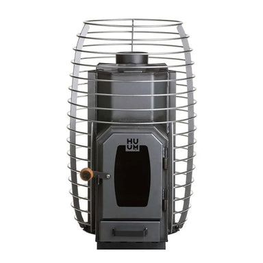 HUUM HIVE Wood 17 Wood Burning Sauna Stove - metal basket with built-in stove and heater inside