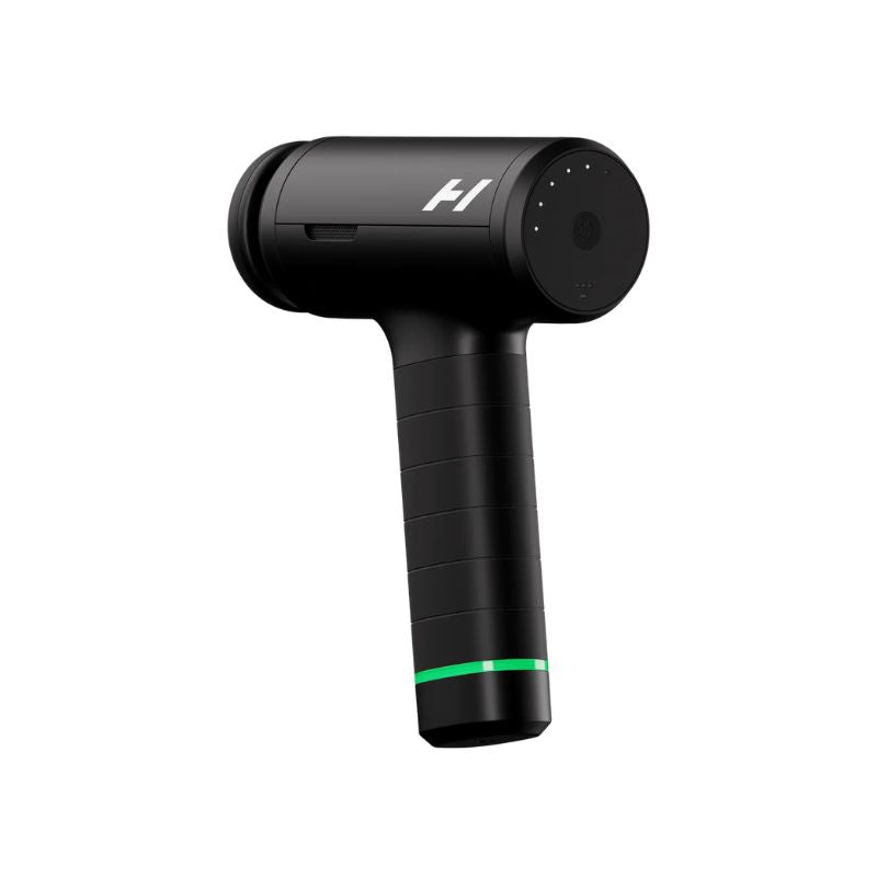 Hyperice Hypervolt 3 Pro - side view of the product on a white background
