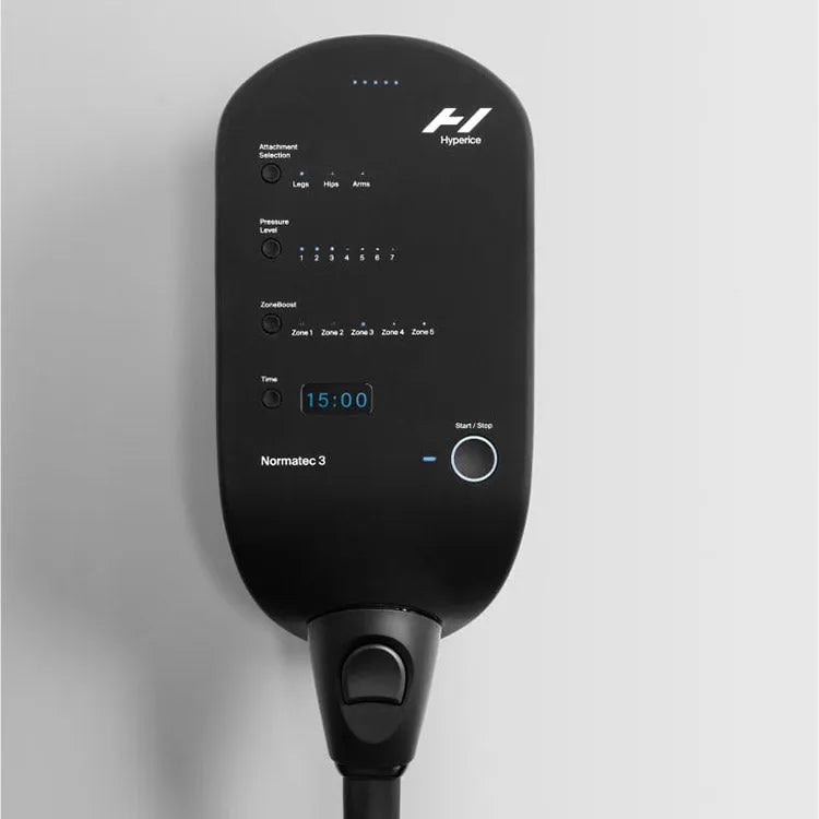 Hyperice Normatec 3 Leg Recovery System - Control close up view