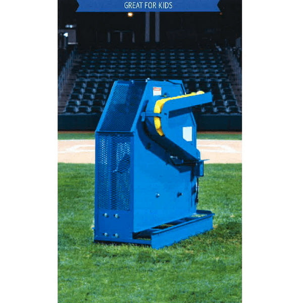 Iron Mike C-82 Pitching Machine - machine on the field