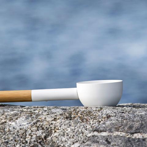 Kolo Ladle 2 - White on rock