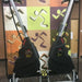 Marpo Kinetics VMX Rope Trainer - Front view of product assembled in a room with colorful backdrop