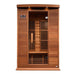 Maxxus 2-Person Near Zero EMF FAR Infrared Sauna - panelled wall