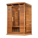 Maxxus 2-Person Near Zero EMF FAR Infrared Sauna - glass door with handle