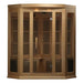 Maxxus 3-Person Corner Low EMF FAR Infrared Sauna - glass door