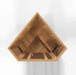 Maxxus 3-Person Corner Low EMF FAR Infrared Sauna - wooden floor