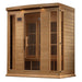 Maxxus 4-Person Near Zero EMF FAR Infrared Sauna - glass door with wooden handle