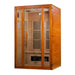 Maxxus Aspen 2-Person Low EMF FAR Infrared Sauna - glass door with wooden handle