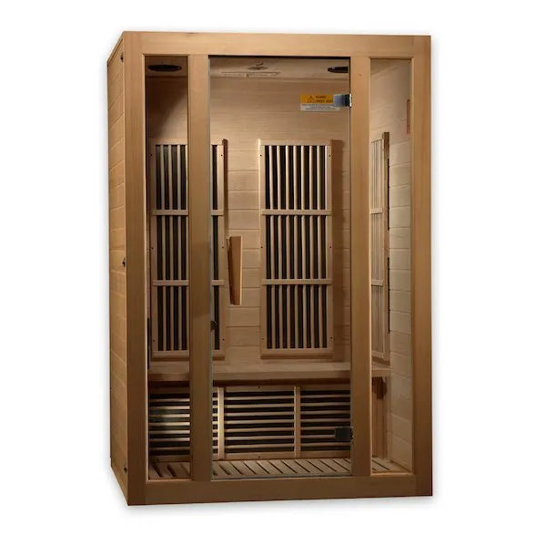 Maxxus Seattle 2-Person Low EMF FAR Infrared Sauna - glass door