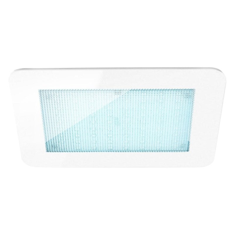 Mr. Steam 12.62 in. W. ChromaTherapy Light with LED Clusters - white device with blue light