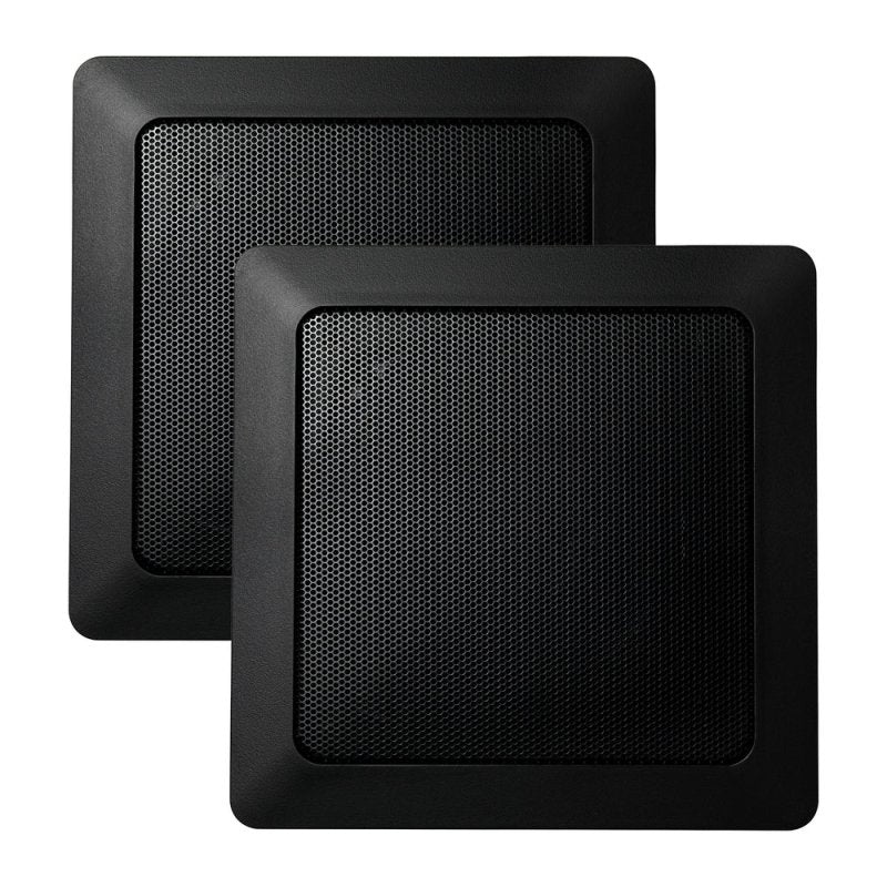 Mr. Steam 7 in. W. MusicTherapy Speaker Square - two of them in black