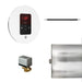 Mr. Steam Basic Butler Linear Steam Shower Control Package with iTempo Control and Linear SteamHead Round - several parts including metal valve