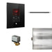 Mr. Steam Basic Butler Linear Steam Shower Control Package with iTempo Control and Linear SteamHead Square. - black finish