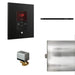 Mr. Steam Basic Butler Linear Steam Shower Control Package with iTempo Control and Linear SteamHead Square - matte black finish