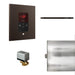 Mr. Steam Basic Butler Linear Steam Shower Control Package with iTempo Control and Linear SteamHead Square - dark bronze finish