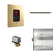 Mr. Steam Basic Butler Linear Steam Shower Control Package with iTempo Control and Linear SteamHead Square - brass finish