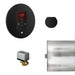 Mr. Steam Basic Butler Steam Shower Control Package with iTempo Control and Aroma Designer SteamHead Round - black with led display