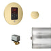 Mr. Steam Basic Butler Steam Shower Control Package with iTempo Control and Aroma Designer SteamHead Round - Finish: Satin Brass