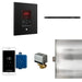 Mr. Steam Butler Linear Steam Shower Control Package with iTempoPlus Control and Linear SteamHead Square - Finish: Brushed Bronze, Glass Black, Brushed Nickel, Matte Black, Oil Rubbed Bronze, Polished Brass, Polished Chrome, Polished Nickel, Custom Plated