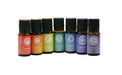 Mr. Steam Chakra Aroma Oil 7 Pack 10 mL Bottle - 7 bottles in white background