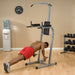 Powerline Vertical Knee Raise Chin Dip - man doing push ups