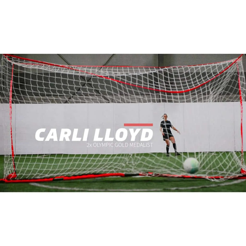 Powernet 14x7 Portable Framed Soccer Goal S005 - Carli Lloyd playing soccer 
