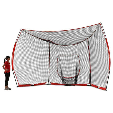 Powernet 16' x 9' Portable Baseball Backstop 1149 in white background