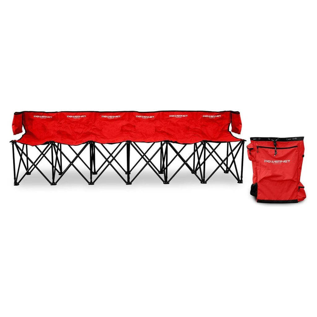 Powernet 6-Seater Team Bench 1209 in white background