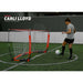 Olympic gold medalist Carli Lloyd playing soccer using Powernet Soccer Goal 8x4 Portable Bow Style Net S002