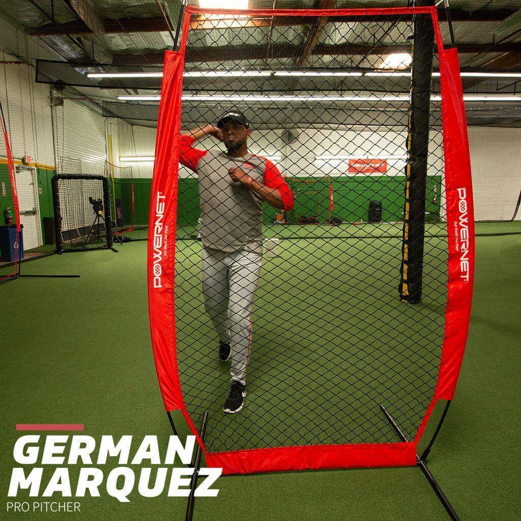 Powernet I-Screen Net for Batting Practice - German Marquez with the screen net
