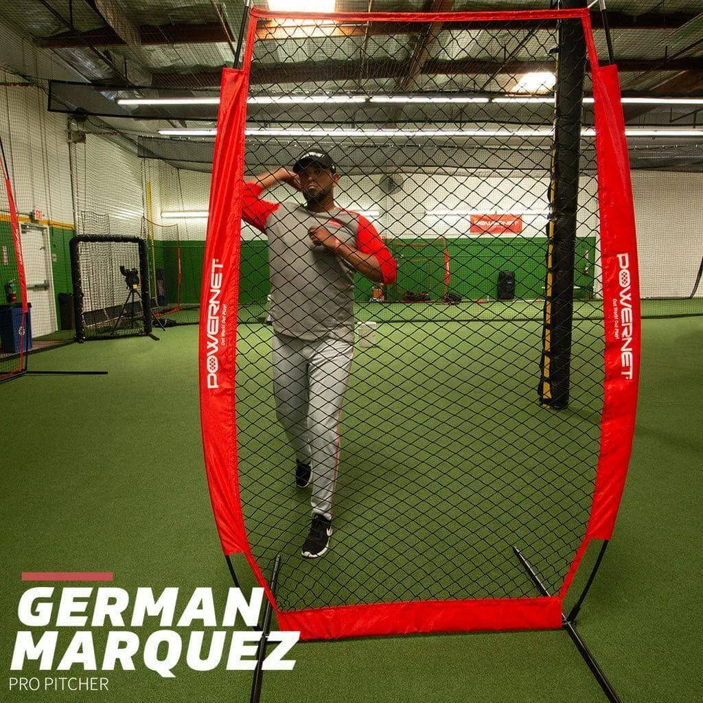 Powernet I-Screen Net for Batting Practice - German Marquez with the screen net