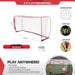 Powernet Soccer Goal 6ft x 4ft Portable Bow Style Net S022 - parts and measurements illustration 