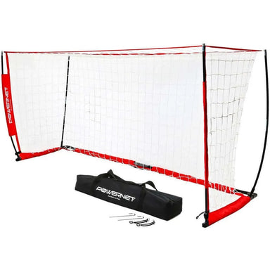 Powernet Soccer Goal 8x4 Portable Bow Style Net S002 in white background
