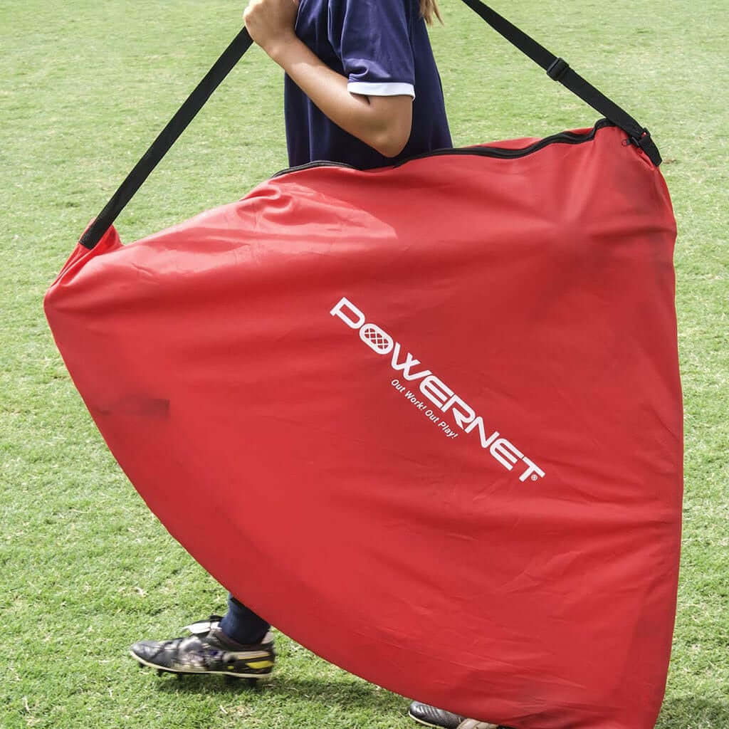 Powernet Soccer Popup Net Portable Goal 4'x3' (PAIR) S004 - Powernet portable goal red bag