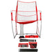 Powernet Volleyball Practice Net Station 8'x 11' V001 - front view with parts 