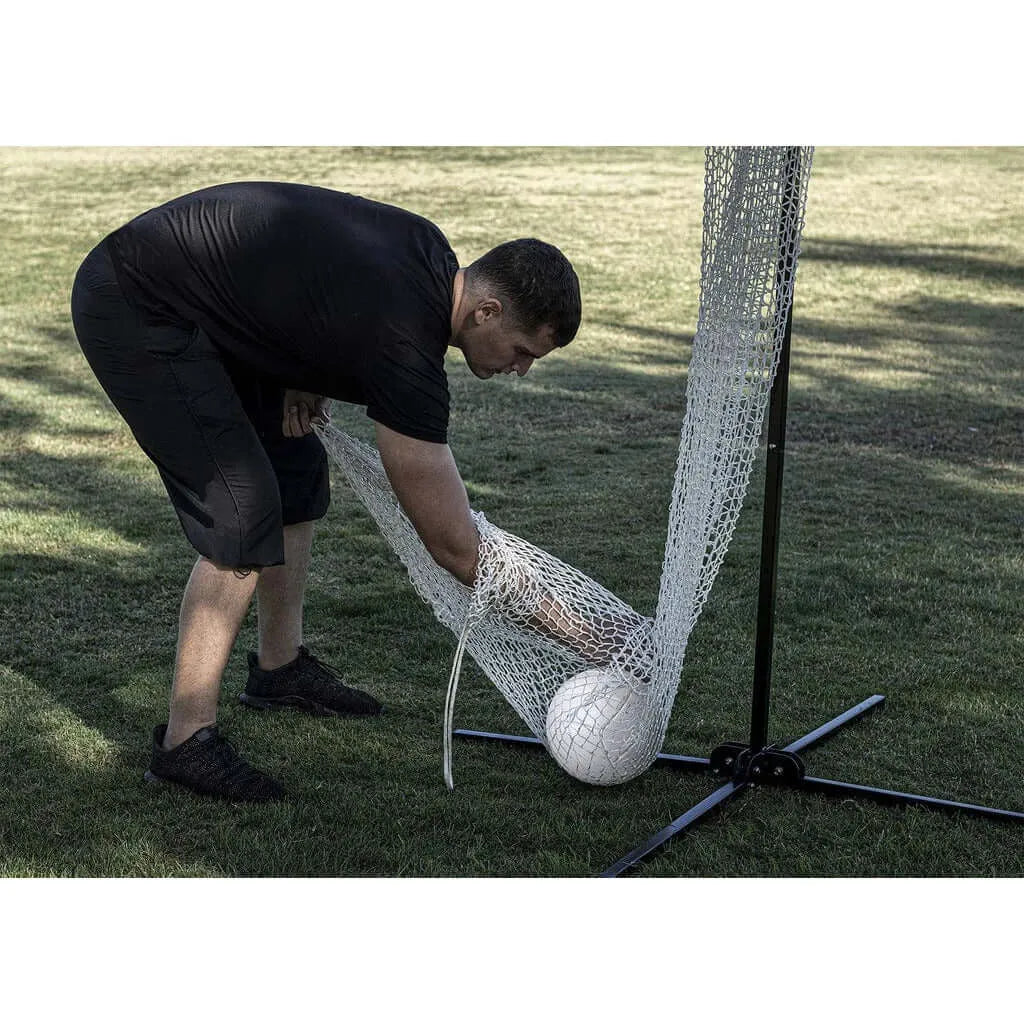 Powernet Volleyball Setter Trainer Net 1145 - ball trapped in net
