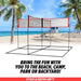 Powernet Volleyball Four Square Net in beach background